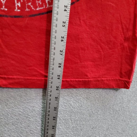 American Rider Men Shirt Tank‎ Top XL Red USA Motorcycle Powered by Freedom - Picture 3 of 6